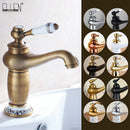 GobekUsa Antique Bronze Bathroom Faucet Single Handle Mixer