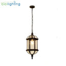 GobekUsa Black Outdoor Hanging LED Pendant Light for Balcony Walkway & Exterior Lighting