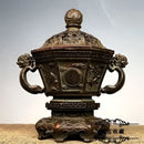 GobekUsa Bronze Sacred Beasts Incense Burner Set