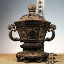 GobekUsa Bronze Sacred Beasts Incense Burner Set