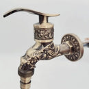 GobekUsa Bronze Dragon Carved Tap Bibcock - Outdoor Garden Faucet