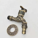 GobekUsa Bronze Dragon Carved Tap Bibcock - Outdoor Garden Faucet