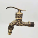 GobekUsa Bronze Dragon Carved Tap Bibcock - Outdoor Garden Faucet