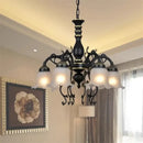 GobekUsa Glass Shade Ceiling Chandelier for Home Decor Lighting