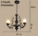 GobekUsa Glass Shade Ceiling Chandelier for Home Decor Lighting