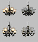 GobekUsa Glass Shade Ceiling Chandelier for Home Decor Lighting