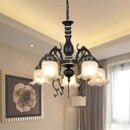 GobekUsa Glass Shade Ceiling Chandelier for Home Decor Lighting
