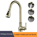 GobekUsa Antique Bronze Pull Out Kitchen Faucet