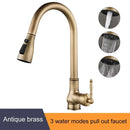 GobekUsa Antique Bronze Pull Out Kitchen Faucet