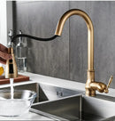 GobekUsa Antique Bronze Pull Out Kitchen Faucet