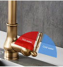 GobekUsa Antique Bronze Pull Out Kitchen Faucet