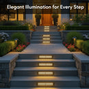 Antique Bronze LED Step Light Fixture | Brass Construction | Low Voltage