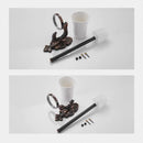 GobekUsa Brass Wall Mounted Toilet Brush Holder Set Luxury Bathroom Accessories CleanWF-88809