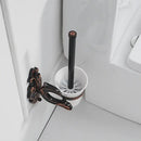 GobekUsa Brass Wall Mounted Toilet Brush Holder Set Luxury Bathroom Accessories CleanWF-88809