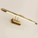 GobekUsa Esma - European Style Bronze Carved Led Mirror Lamp