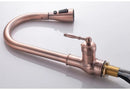 GobekUsa Antique Bronze Pull Out Kitchen Faucet