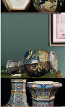 GobekUsa 24cm Antique Ceramic Vase for Home Decor