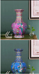 GobekUsa 24cm Antique Ceramic Vase for Home Decor
