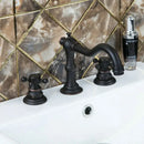 GobekUsa Dual Handle Basin Faucet in Chrome Solid Brass with Antique Black Finish