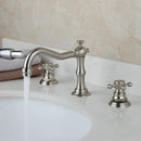 GobekUsa Dual Handle Basin Faucet in Chrome Solid Brass with Antique Black Finish