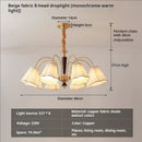 GobekUsa Antique Copper Chandelier for Retro American Country Living Room and Dining Room