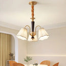GobekUsa Antique Copper Chandelier for Retro American Country Living Room and Dining Room