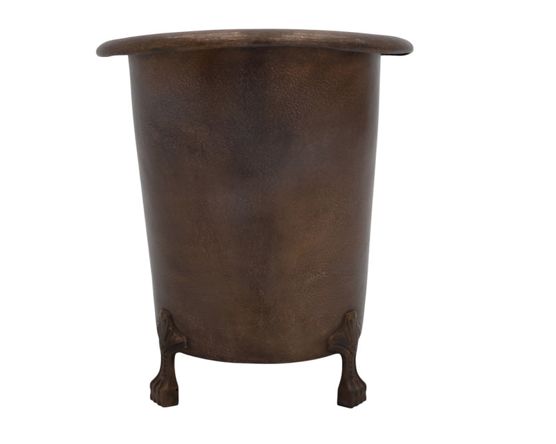 Antique Copper Hammered Soaking Claw Tub