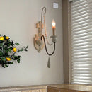 GobekUsa Country French Wall Lamp for Retro Living Room Bedroom Decor