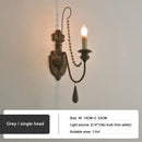 GobekUsa Country French Wall Lamp for Retro Living Room Bedroom Decor