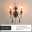 GobekUsa Country French Wall Lamp for Retro Living Room Bedroom Decor