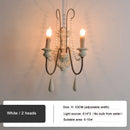 GobekUsa Country French Wall Lamp for Retro Living Room Bedroom Decor