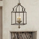 GobekUsa Creative American Iron E14 Chandelier Light for Porch Kitchen Bedroom Personality Lighting