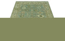 Antique design 8x10 Green and Beige Traditional Oriental Oushak wool area rug by The Rug Decor