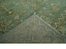 Antique design 8x10 Green and Beige Traditional Oriental Oushak wool area rug by The Rug Decor