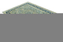 Antique design Gray, Olive and Blue Traditional Hand Knotted Custom Made wool Rug