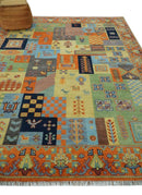 Antique Design Tribal Multi Color Hand knotted Traditional 8x10 Wool Area Rug