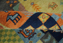 Antique Design Tribal Multi Color Hand knotted Traditional 8x10 Wool Area Rug by The Rug Decor