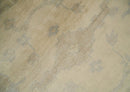 Antique Finish Hand Knotted 8x10 Beige and Brown Traditional Oushak Area Rug