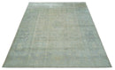 Antique Finish Silver, Gray and Charcoal Hand Knotted Oriental Oushak 8x10 wool Area Rug