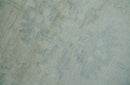 Antique Finish Silver, Gray and Charcoal Hand Knotted Oriental Oushak 8x10 wool Area Rug