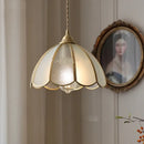 GobekUsa Antique Glass LED Pendant Lamp, Adjustable Loft Kitchen Light Fixture