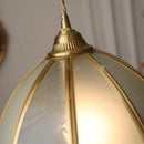 GobekUsa Antique Glass LED Pendant Lamp, Adjustable Loft Kitchen Light Fixture