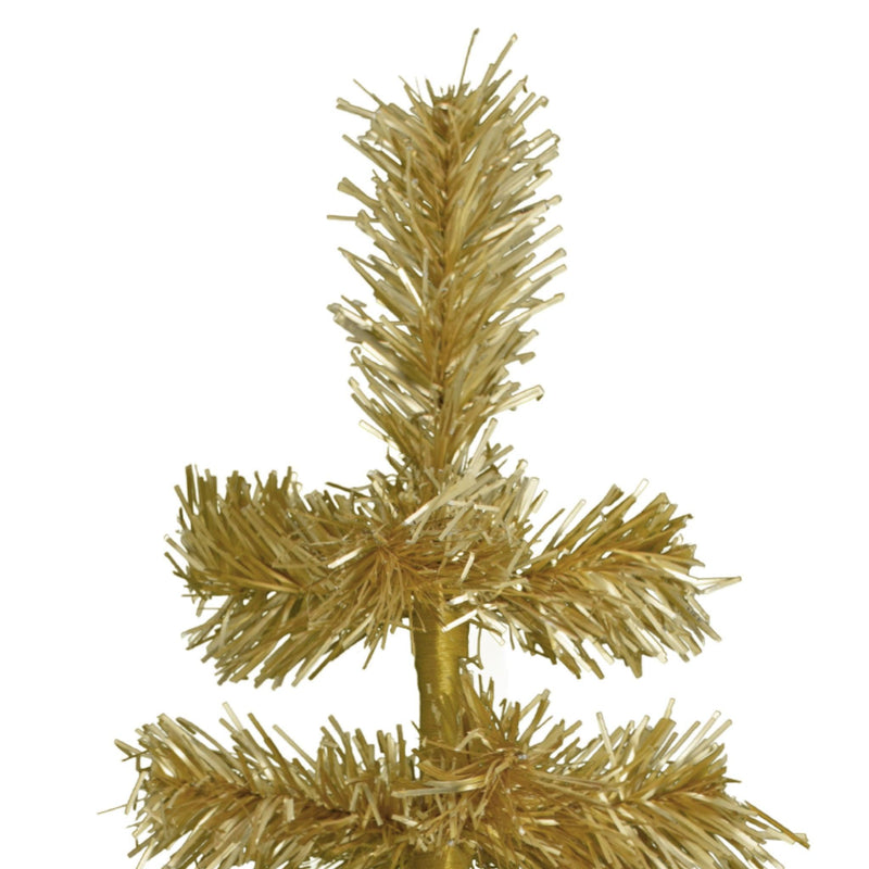 Antique Gold Tinsel Christmas Tree