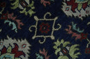 Blue Rust Beige Traditional Hand Knotted Wool Oushak Area Rug by The Rug Decor