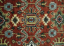Brown and Blue Wool Oushak Traditional Area Rug - Hand Knotted by The Rug Decor