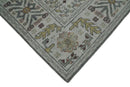 Gray Turkish Wool Hand Knotted Area Rug Distressed Traditional Heirloom Custom Made by The Rug Decor