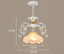 GobekUsa Industrial Loft Chandelier with Glass Lampshade Lighting Fixture