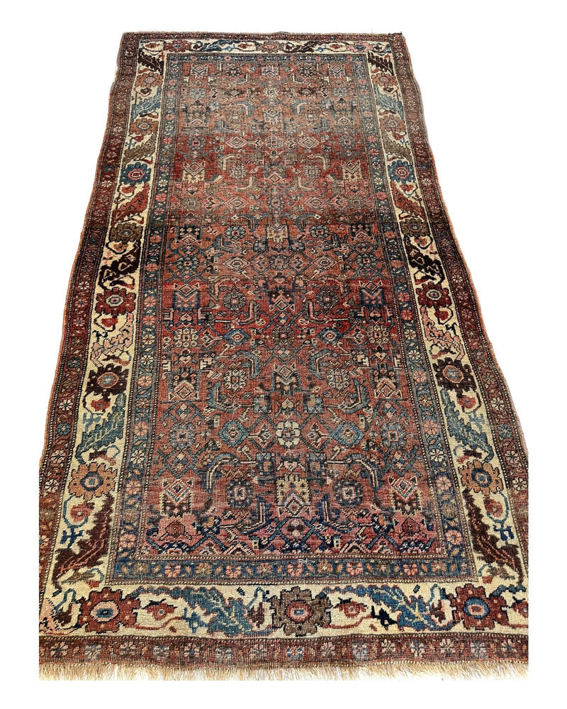 Antique Late 19th Century Persian Kurdish Gholtogh Rug 4 x 7