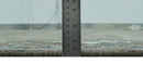 Grayish-Green Ivory Hand Knotted Wool Area Rug - Antique Heriz