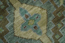 Antique look Green and Olive Hand Knotted Traditional Oushak 9x12 wool area rug by The Rug Decor